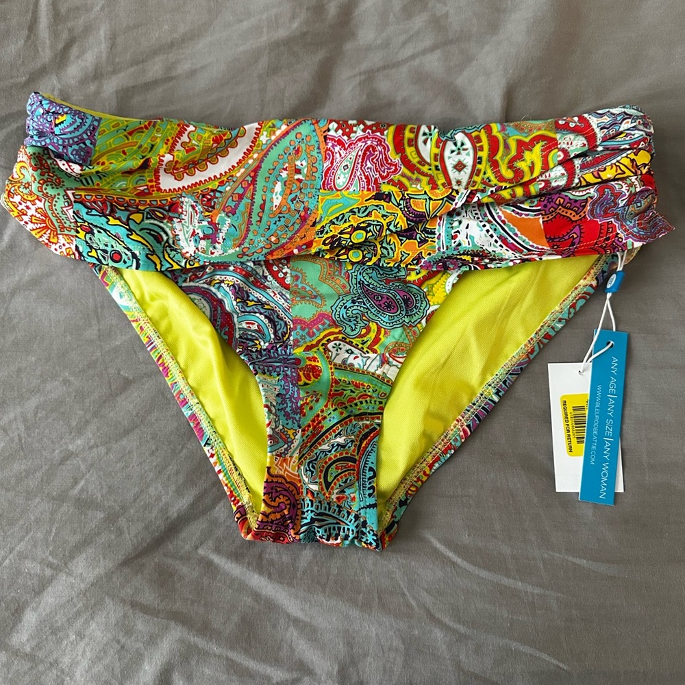 NWT Bleu Rod Betty Seriously Sunny Bikini Bottoms Size 8